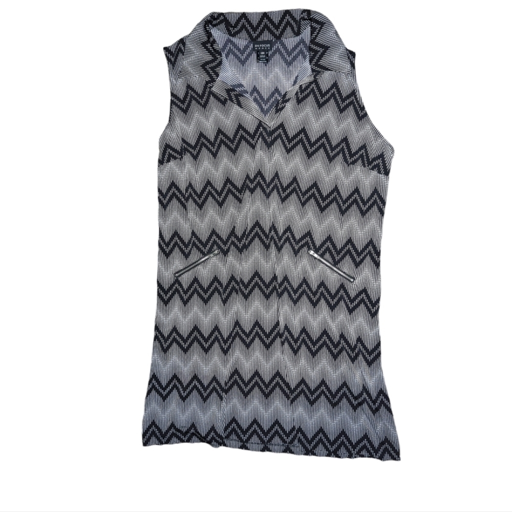 NWT EnFocus Chevron Sleeveless Collar Dress Size 18W